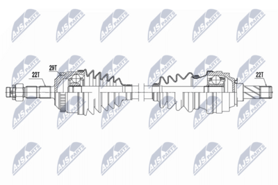 Drive Shaft NTY NPW-PL-158