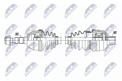 Drive Shaft NTY NPW-PL-161