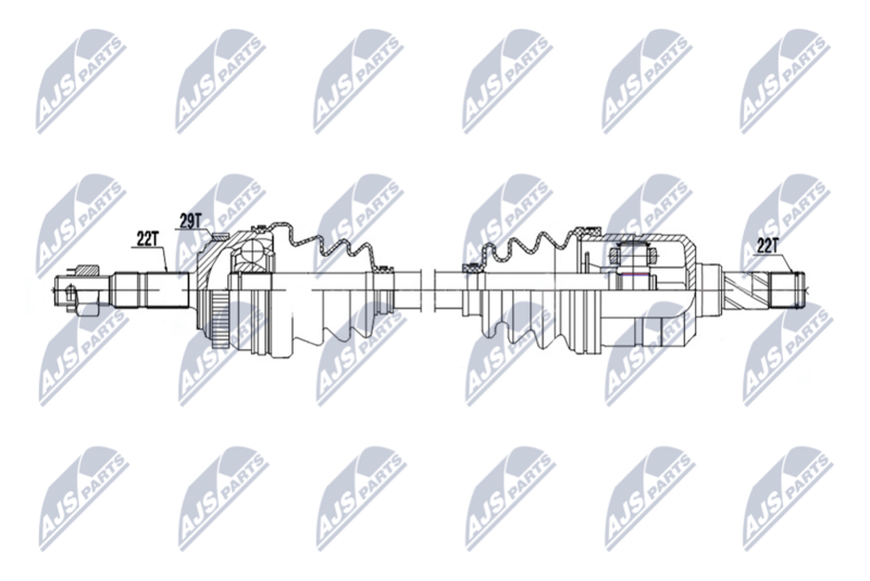 NTY NPW-PL-163 Drive Shaft