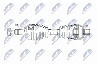 Drive Shaft NTY NPW-PL-165