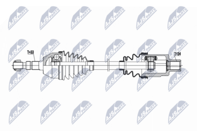 Drive Shaft NTY NPW-PL-166