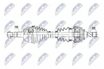 Drive Shaft NTY NPW-PL-180