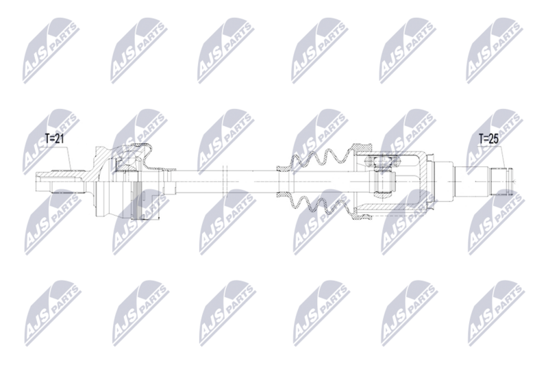 NTY NPW-PL-189 Drive Shaft