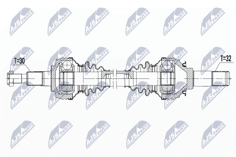 NTY NPW-PS-008 Drive Shaft