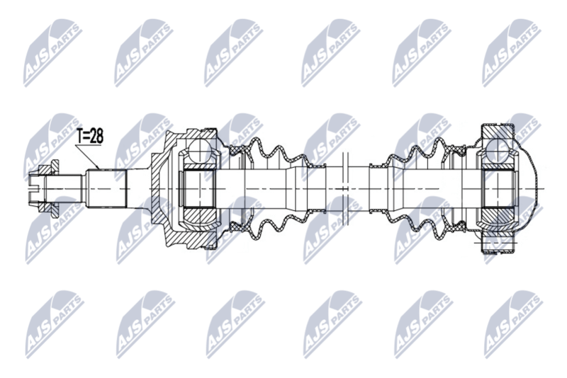 NTY NPW-PS-010 Drive Shaft