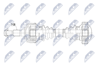 Drive Shaft NTY NPW-PS-015