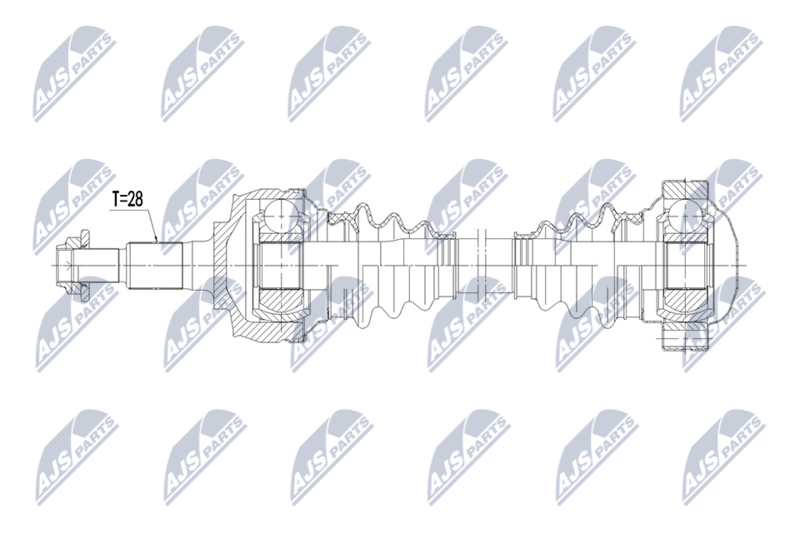 NTY NPW-PS-016 Drive Shaft