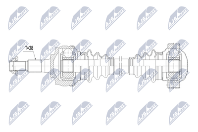 Drive Shaft NTY NPW-PS-018
