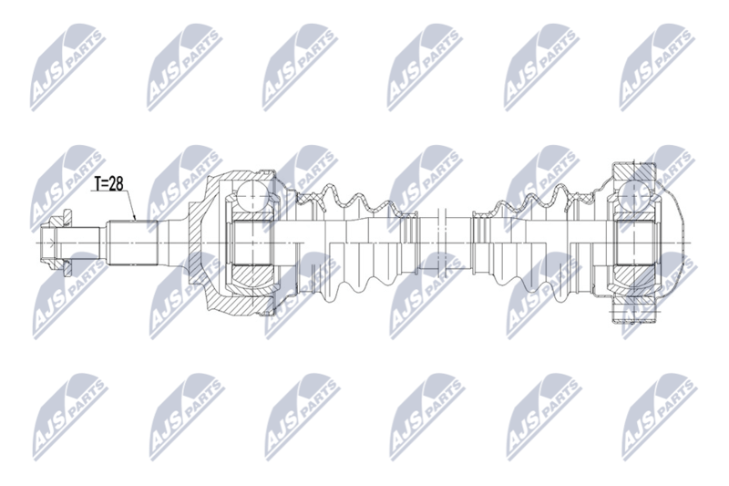 NTY NPW-PS-019 Drive Shaft