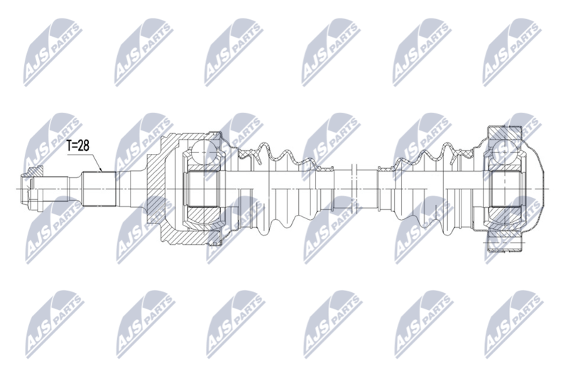 NTY NPW-PS-020 Drive Shaft