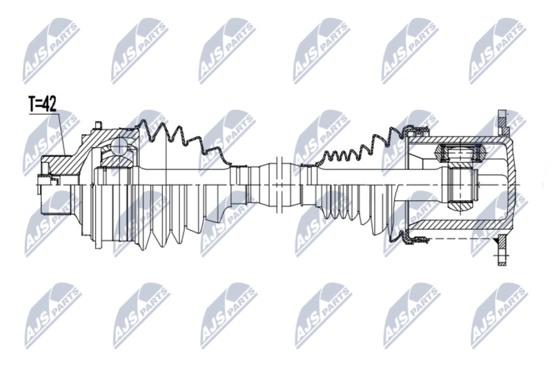 NTY NPW-PS-021 Drive Shaft