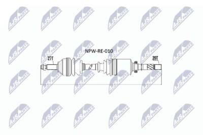 Drive Shaft NTY NPW-RE-010