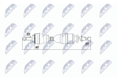 Drive Shaft NTY NPW-RE-018