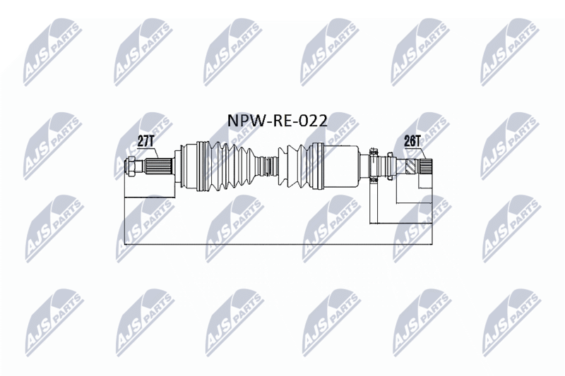 NTY NPW-RE-022 Drive Shaft