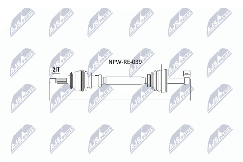 NTY NPW-RE-039 Drive Shaft