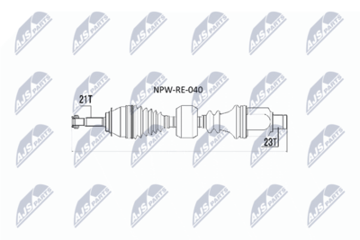 Drive Shaft NTY NPW-RE-040