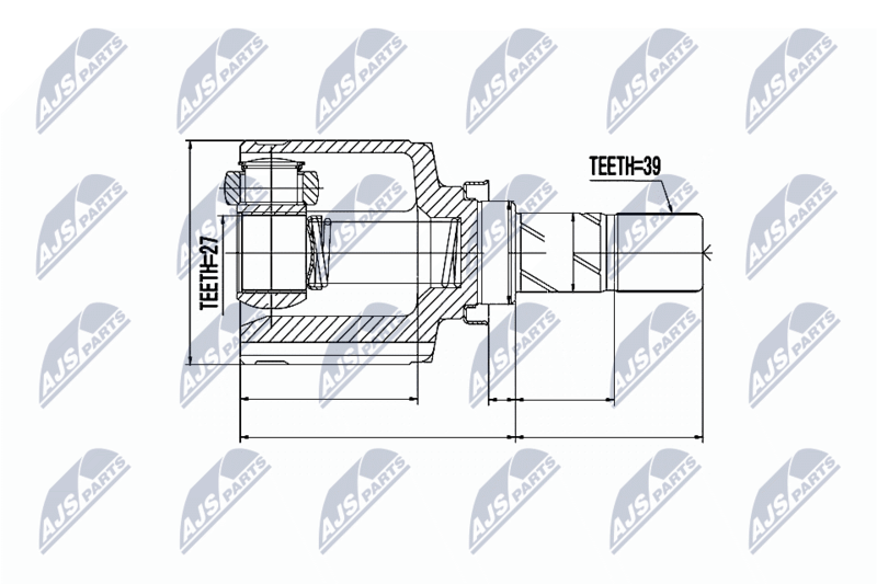 NTY NPW-RE-043 Joint Kit, drive shaft