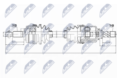 Drive Shaft NTY NPW-RE-049