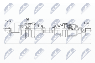 Drive Shaft NTY NPW-RE-052