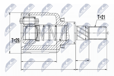 Joint Kit, drive shaft NTY NPW-RE-053