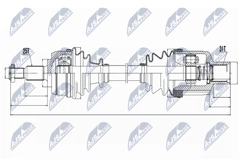 NTY NPW-RE-054 Drive Shaft