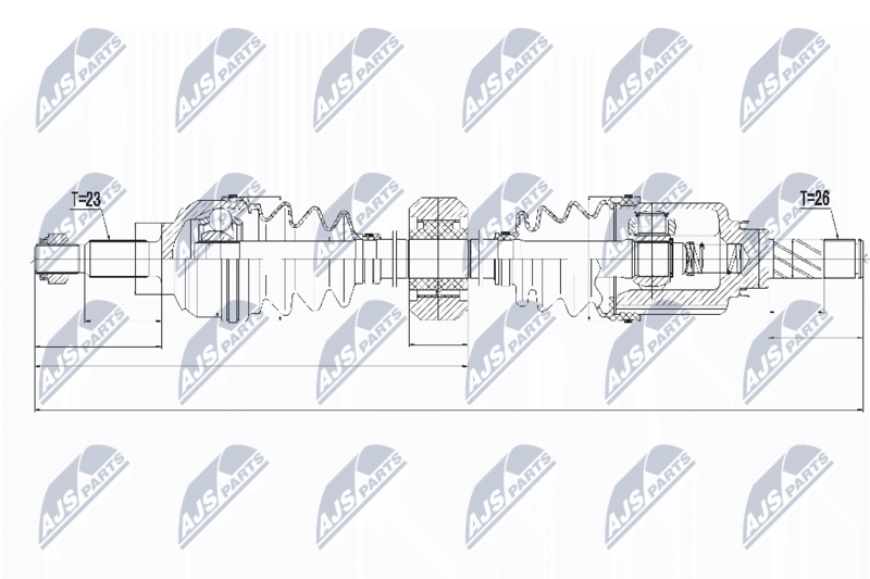 NTY NPW-RE-056 Drive Shaft