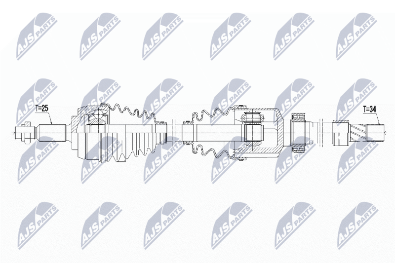 NTY NPW-RE-058 Drive Shaft