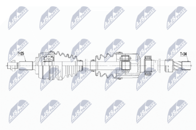 Drive Shaft NTY NPW-RE-058