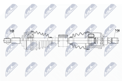 Drive Shaft NTY NPW-RE-061