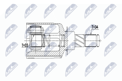 Joint Kit, drive shaft NTY NPW-RE-062