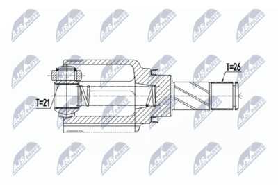 Joint Kit, drive shaft NTY NPW-RE-064