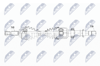 Drive Shaft NTY NPW-RE-067