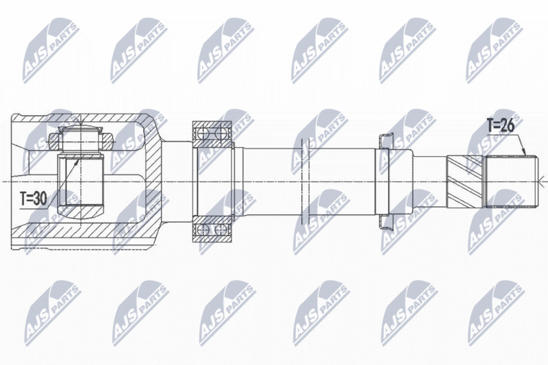 NTY NPW-RE-068 Joint Kit, drive shaft