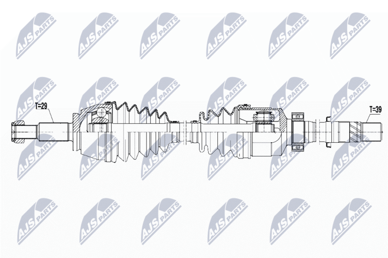 NTY NPW-RE-075 Drive Shaft