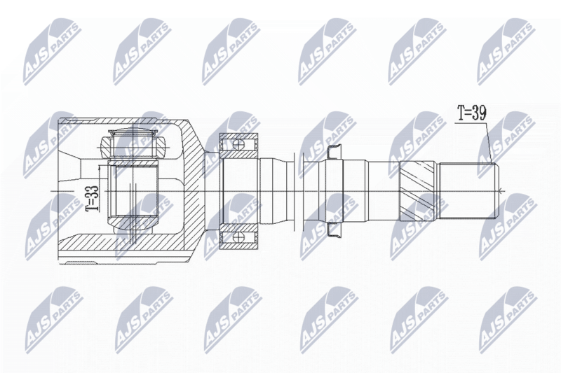 NTY NPW-RE-076 Joint Kit, drive shaft