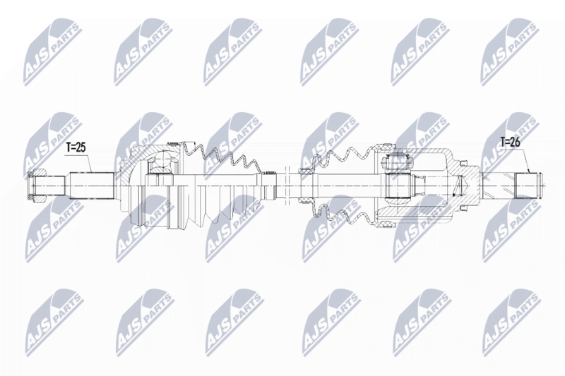 NTY NPW-RE-109 Drive Shaft