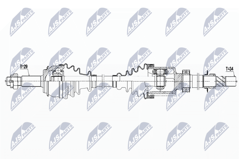 NTY NPW-RE-126 Drive Shaft