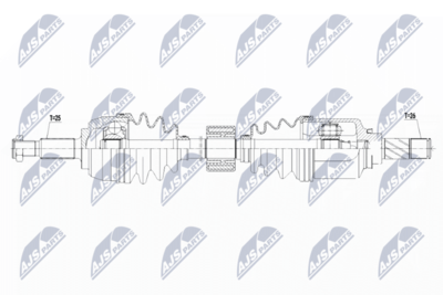Drive Shaft NTY NPW-RE-134