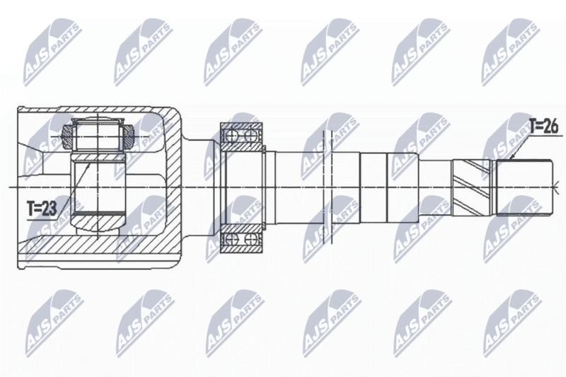 NTY NPW-RE-145 Joint Kit, drive shaft