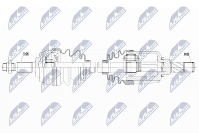 Drive Shaft NTY NPW-RE-146