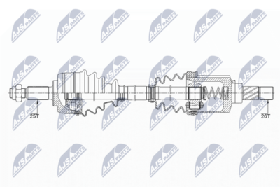 Drive Shaft NTY NPW-RE-147