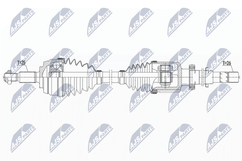 NTY NPW-RE-159 Drive Shaft