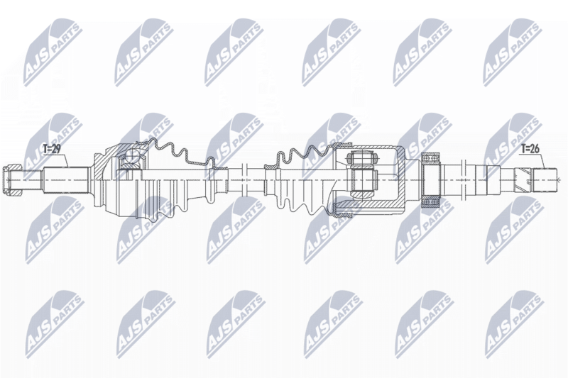 NTY NPW-RE-160 Drive Shaft