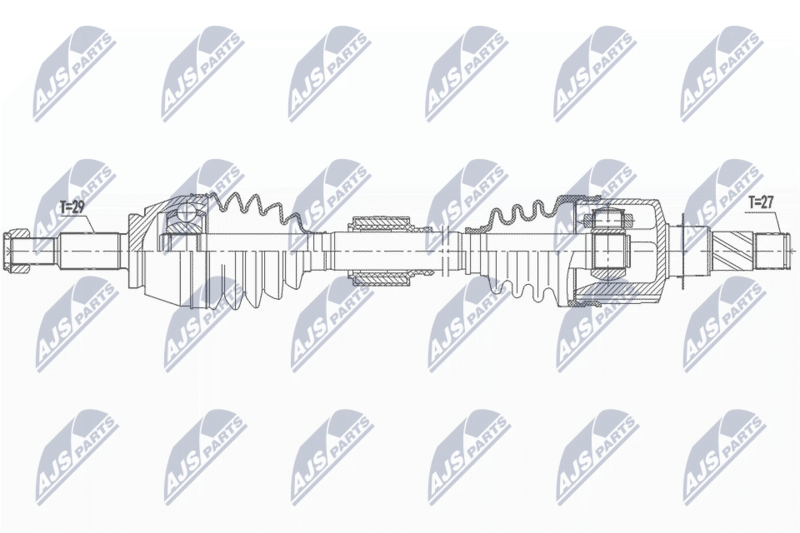 NTY NPW-RE-161 Drive Shaft