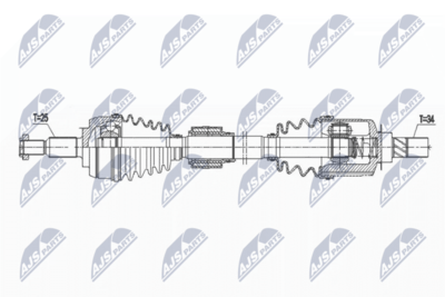 Drive Shaft NTY NPW-RE-166