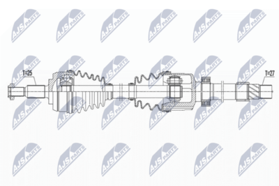 Drive Shaft NTY NPW-RE-167