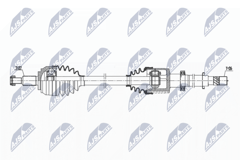 NTY NPW-RE-174 Drive Shaft