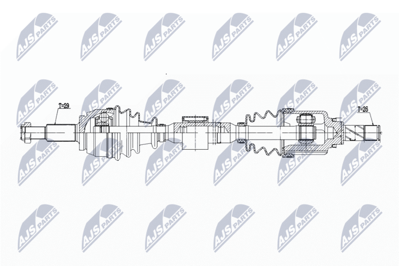 NTY NPW-RE-197 Drive Shaft