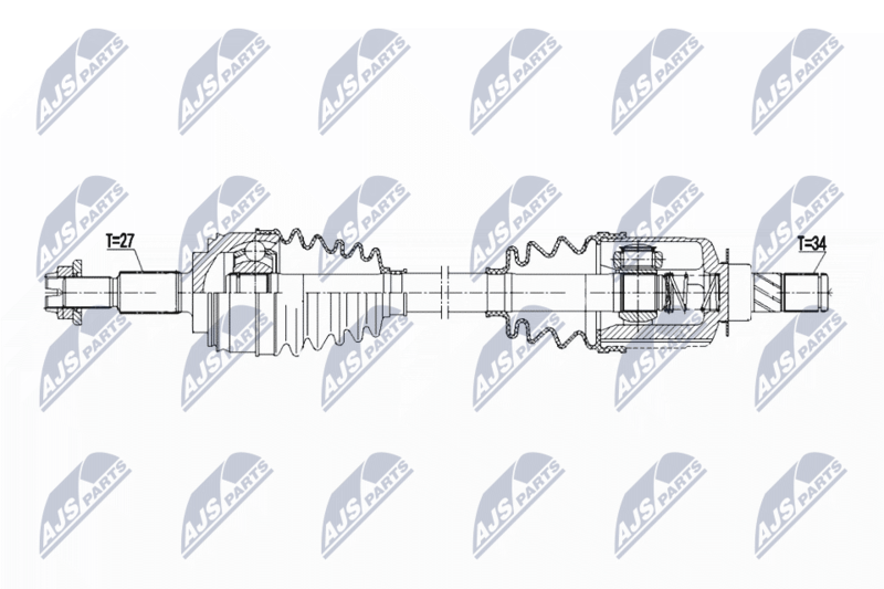 NTY NPW-RE-202 Drive Shaft