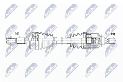 Drive Shaft NTY NPW-RE-202